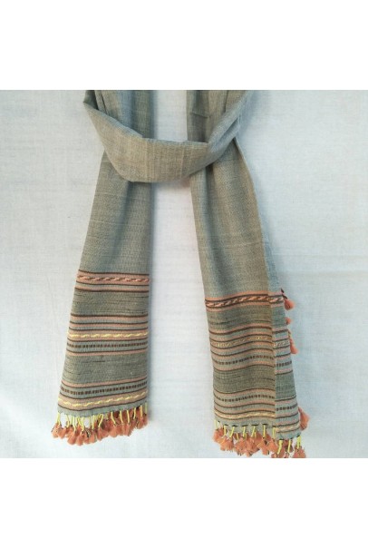 Cotton Stole- Hand Weaving